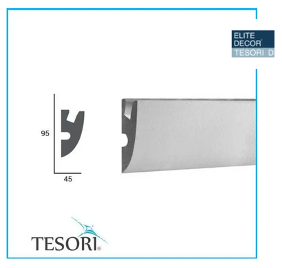 Карниз для LED освітлення серія D Tesori KD 304