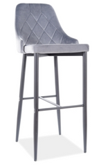Барный стул Signal Trix B H-1 Velvet Серый