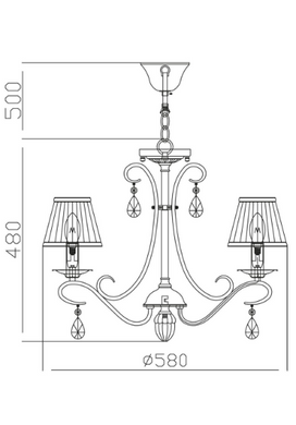 Люстра MAYTONI BRIONIA ARM172-05-G