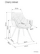 Стул Signal Cherry Matt Velvet Bluvel 77