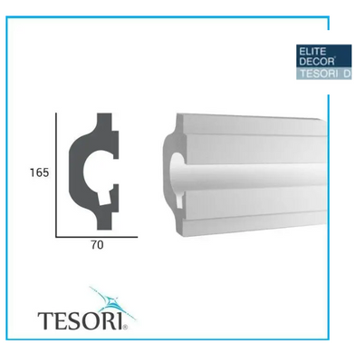 Карниз для LED полиуретановый D Tesori KD 119