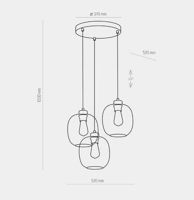 Підвісний світильник TK Lighting 3184 Elio