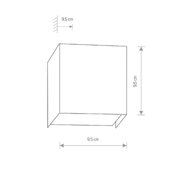 Настенный светильник Nowodvorski 5272 Cube Graphite